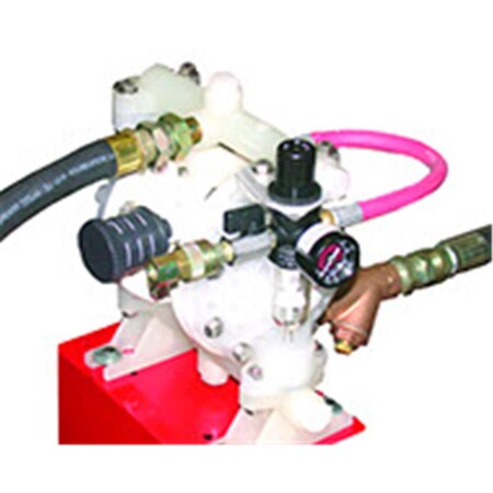 Zeeline Air-Operated Aluminum Double Diaphragm Pump with Suction Kit for Oil 1040K